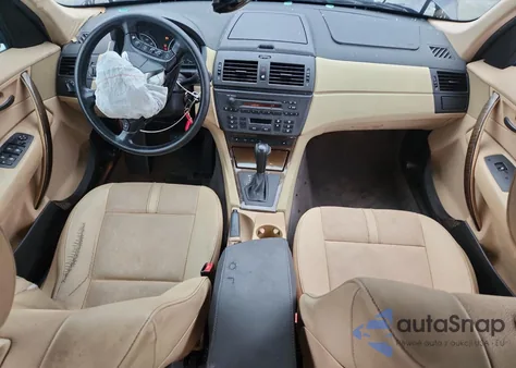 2004 BMW X3 2.5I z USA, uszkodzony, nr VIN WBXPA73444WC42639